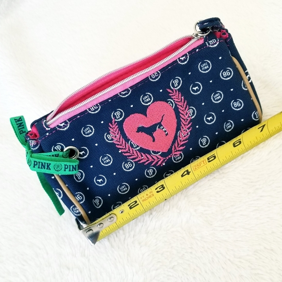 Victoria's Secret PINK Vintage Iconic Cosmetic Makeup Pencil Bag Pouch NWOT - Picture 6 of 12